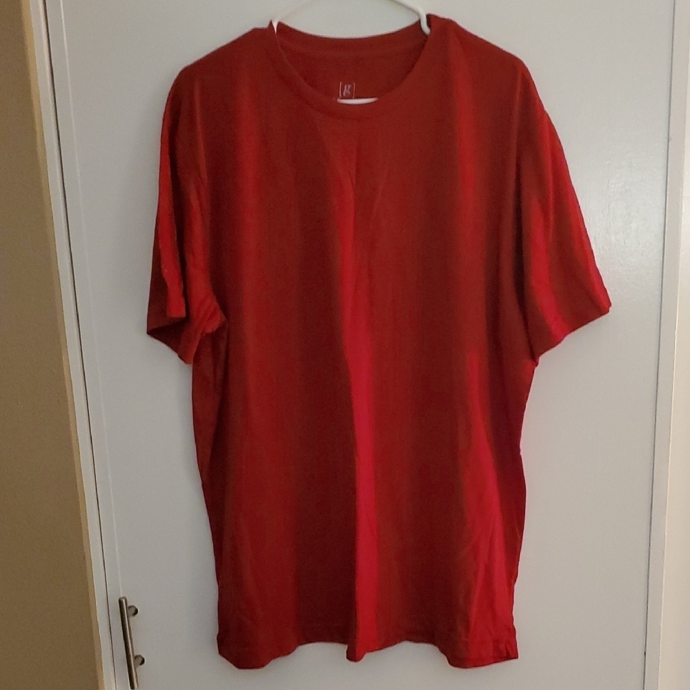 George Men's Vibrant Red Short Sleeve Tee New